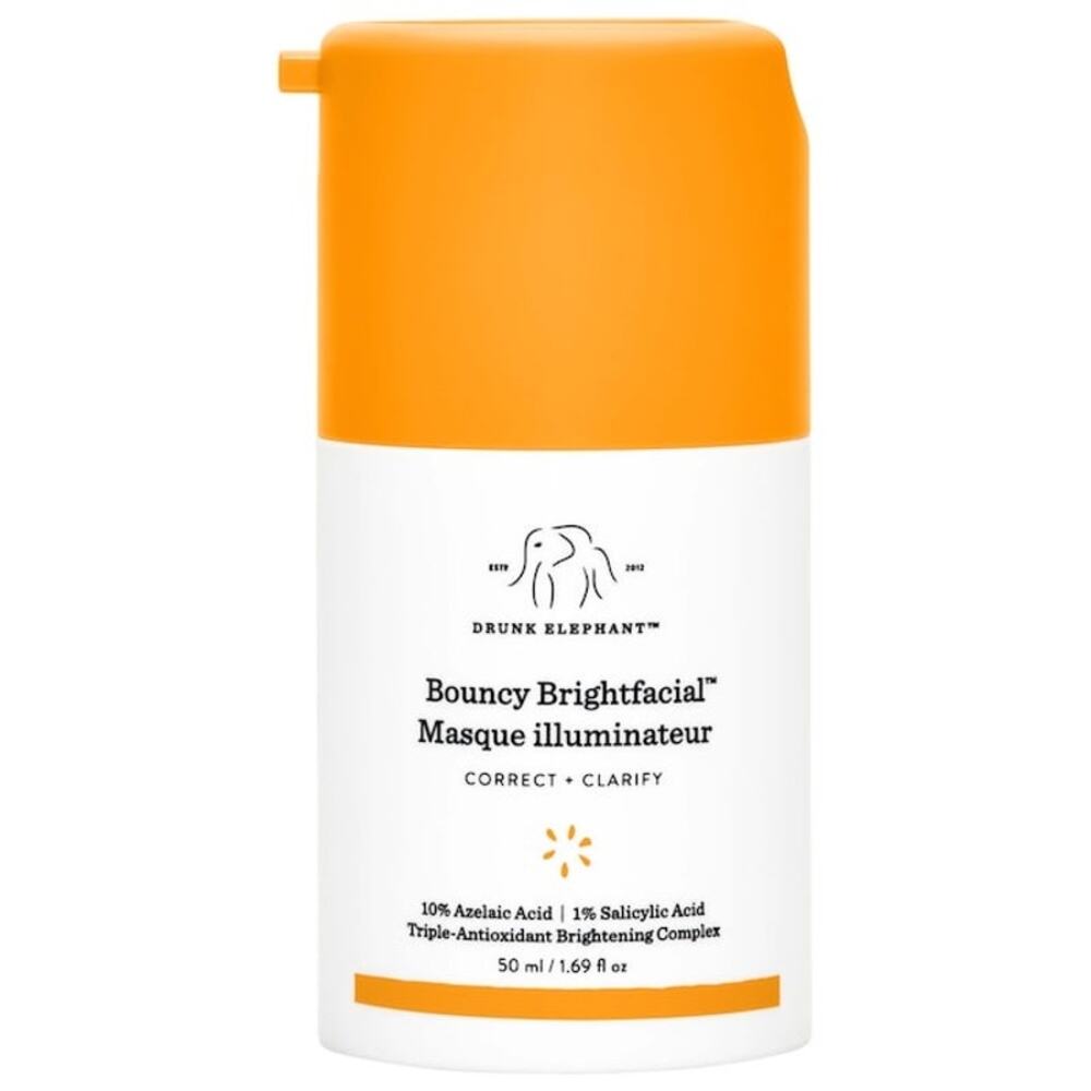 NEW! Drunk Elephant Bouncy Brightfacial Brightening Mask Azelaic/Salicylic Acid